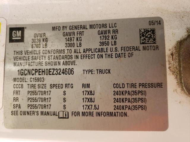 Photo 10 from auction – 2014 CHEVROLET SILVERADO with VIN 1GCNCPEH0EZ324606