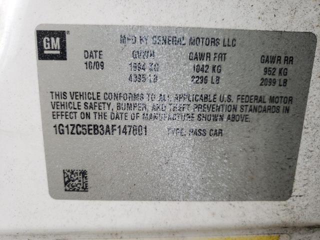 Photo 10 from auction – 2010 CHEVROLET MALIBU 1LT with VIN 1G1ZC5EB3AF147801