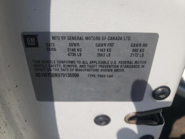 Photo 10 from auction – 2007 CHEVROLET IMPALA LT with VIN 2G1WT58N979136098