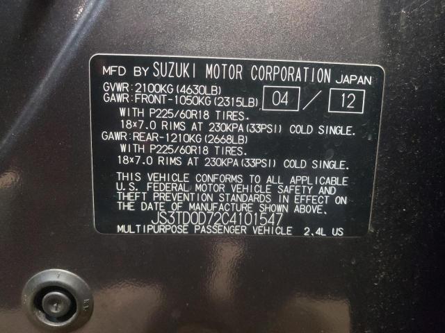 Photo 10 from auction – 2012 SUZUKI GRAND VITA with VIN JS3TD0D72C4101547