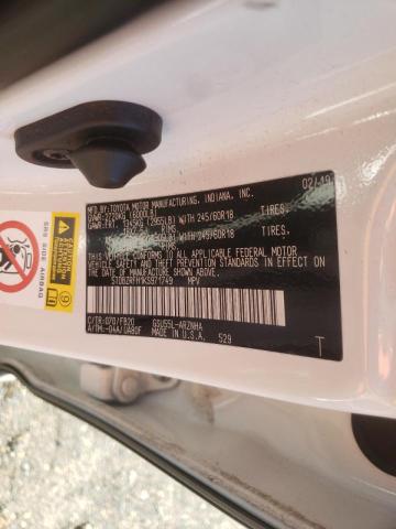 Photo 10 from auction – 2019 TOYOTA HIGHLANDER with VIN 5TDBZRFH1KS971749