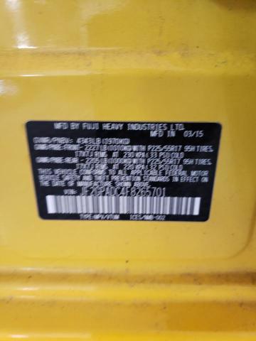 Photo 10 from auction – 2015 SUBARU XV CROSSTR with VIN JF2GPADC4F8265701