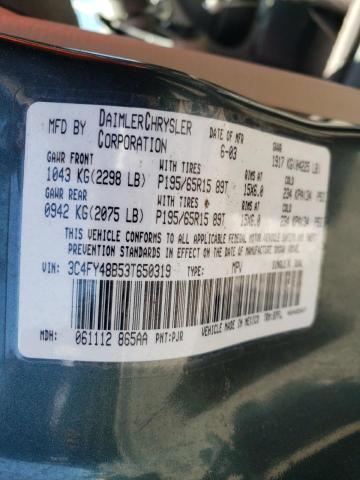 Photo 10 from auction – 2003 CHRYSLER PT CRUISER with VIN 3C4FY48B53T650319