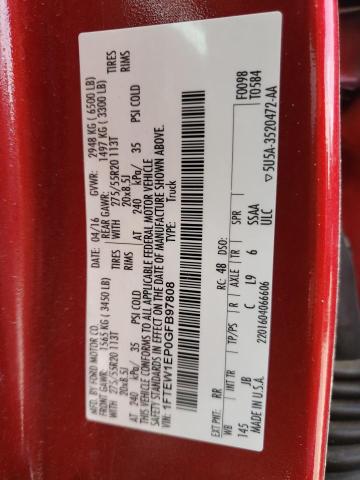 Photo 10 from auction – 2016 FORD F150 SUPER with VIN 1FTEW1EP0GFB97808