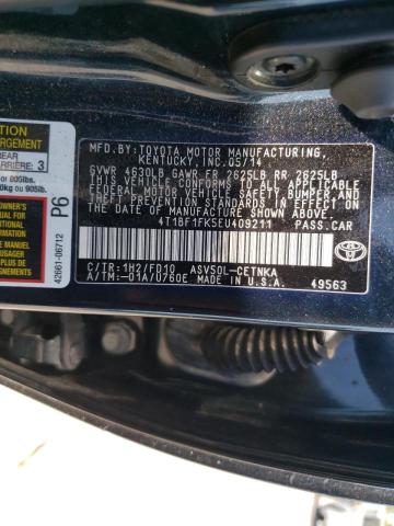 Photo 10 from auction – 2014 TOYOTA CAMRY L with VIN 4T1BF1FK5EU409211