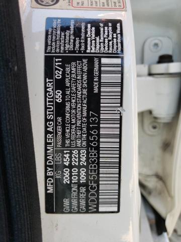 Photo 10 from auction – 2011 MERCEDES-BENZ C 300 with VIN WDDGF5EB3BF656137