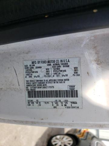 Photo 10 from auction – 1999 FORD F150 with VIN 1FTRF18W1XKC17575