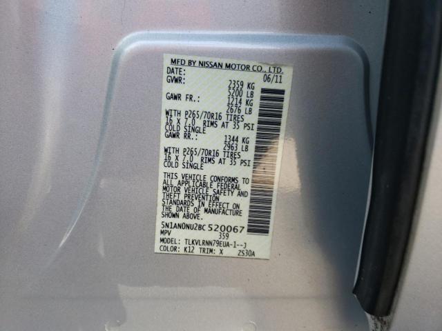 Photo 10 from auction – 2011 NISSAN XTERRA OFF with VIN 5N1AN0NU2BC520067