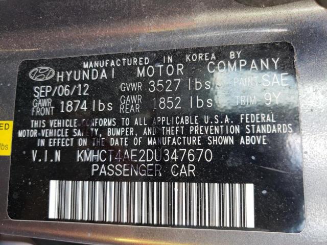 Photo 10 from auction – 2013 HYUNDAI ACCENT GLS with VIN KMHCT4AE2DU347670
