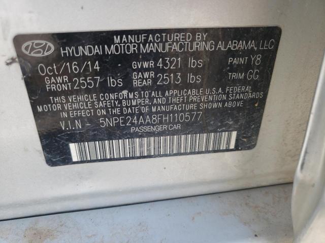 Photo 10 from auction – 2015 HYUNDAI SONATA ECO with VIN 5NPE24AA8FH110577