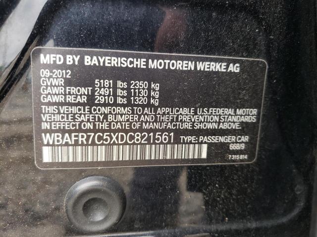 Photo 10 from auction – 2013 BMW 535 I with VIN WBAFR7C5XDC821561