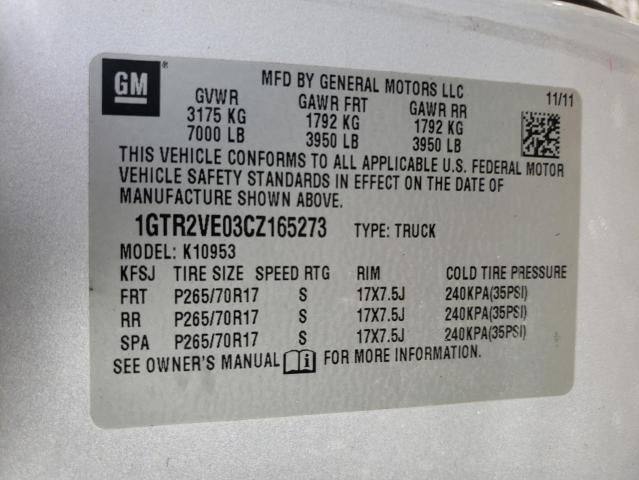 Photo 10 from auction – 2012 GMC SIERRA K15 with VIN 1GTR2VE03CZ165273