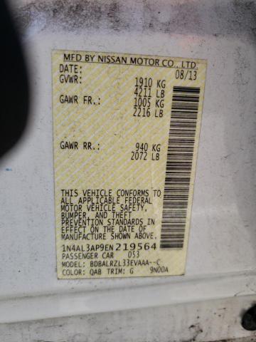 Photo 10 from auction – 2014 NISSAN ALTIMA 2.5 with VIN 1N4AL3AP9EN219564