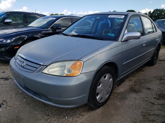 Photo 2 from auction – 2003 HONDA CIVIC EX with VIN 2HGES26713H541589