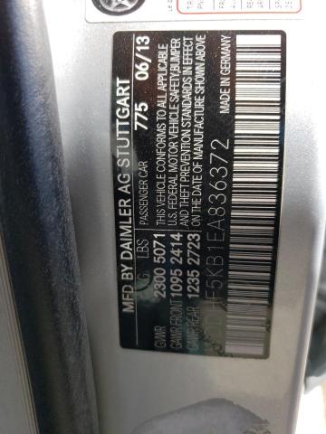 Photo 10 from auction – 2014 MERCEDES-BENZ E 350 with VIN WDDHF5KB1EA836372