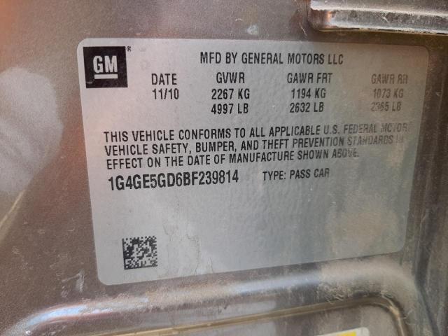 Photo 10 from auction – 2011 BUICK LACROSSE C with VIN 1G4GE5GD6BF239814