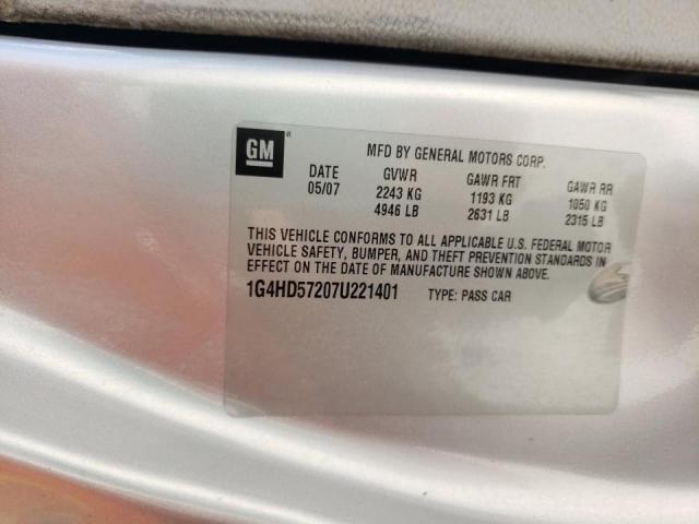 صورة رقم 10 من المزاد - 2007 BUICK LUCERNE CX مع VIN 1G4HD57207U221401