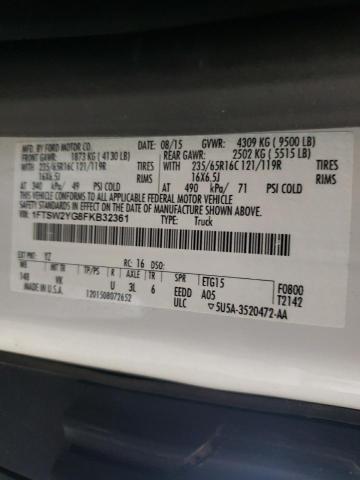 Photo 10 from auction – 2015 FORD TRANSIT T- with VIN 1FTSW2YG8FKB32361