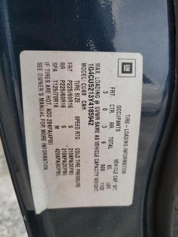 Photo 10 from auction – 2000 BUICK PARK AVENU with VIN 1G4CU5213Y4185942