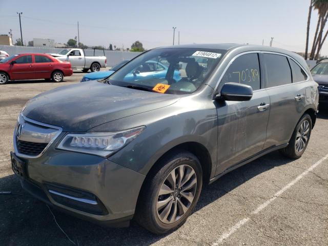 Photo 2 from auction – 2016 ACURA MDX TECHNO with VIN 5FRYD4H42GB007001