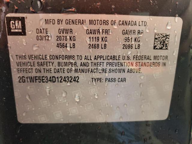 Photo 10 from auction – 2013 CHEVROLET IMPALA LS with VIN 2G1WF5E34D1243242