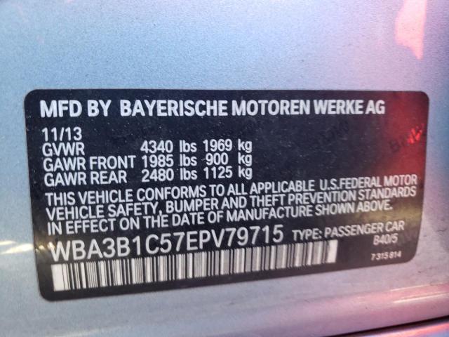 Photo 10 from auction – 2014 BMW 320 I with VIN WBA3B1C57EPV79715