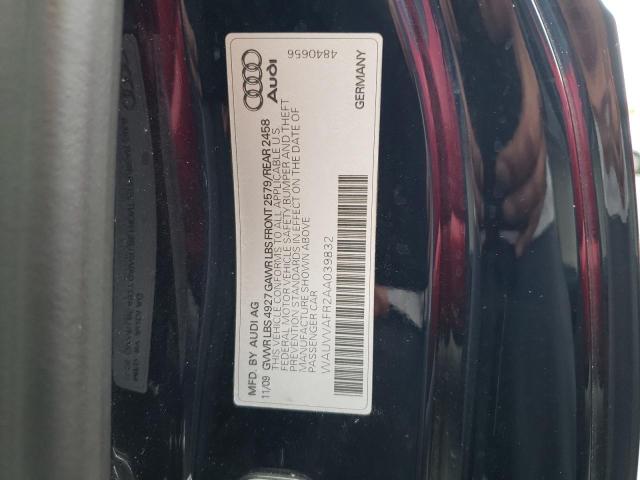 Photo 10 from auction – 2010 AUDI S5 PRESTIG with VIN WAUVVAFR2AA039832