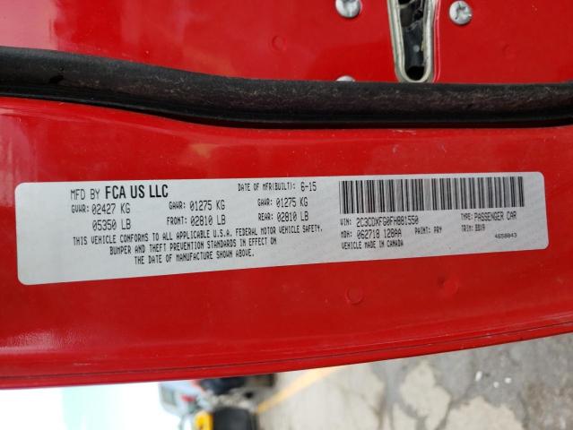 Photo 10 from auction – 2015 DODGE CHARGER SE with VIN 2C3CDXFG0FH881550