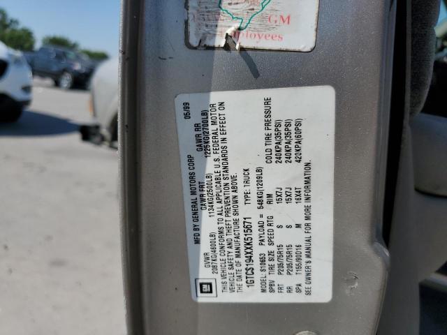 Photo 10 from auction – 1999 GMC SONOMA with VIN 1GTCS194XXK515671
