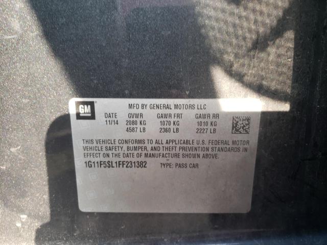 Photo 10 from auction – 2015 CHEVROLET MALIBU LTZ with VIN 1G11F5SL1FF231382