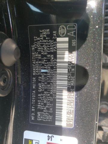Zdjęcie 10 z aukcji – 2013 TOYOTA COROLLA BA z VIN 2T1BU4EE0DC011293