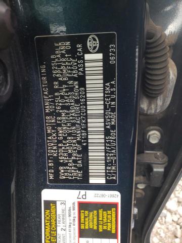 Photo 10 from auction – 2012 TOYOTA CAMRY BASE with VIN 4T1BF1FK7CU016209