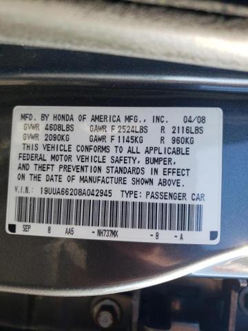 Photo 10 from auction – 2008 ACURA TL with VIN 19UUA66208A042945
