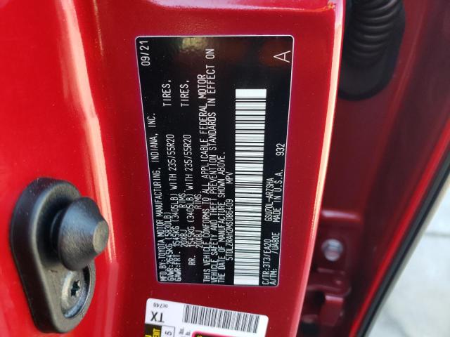 Photo 10 from auction – 2021 TOYOTA HIGHLANDER with VIN 5TDLZRAH2MS086409