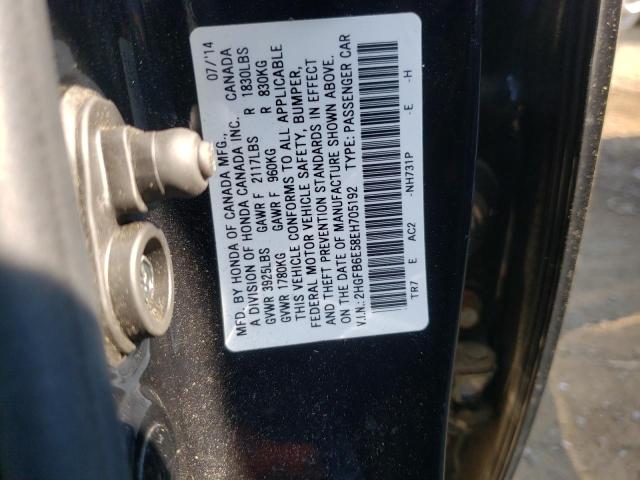 Photo 10 from auction – 2014 HONDA CIVIC SI with VIN 2HGFB6E58EH705192
