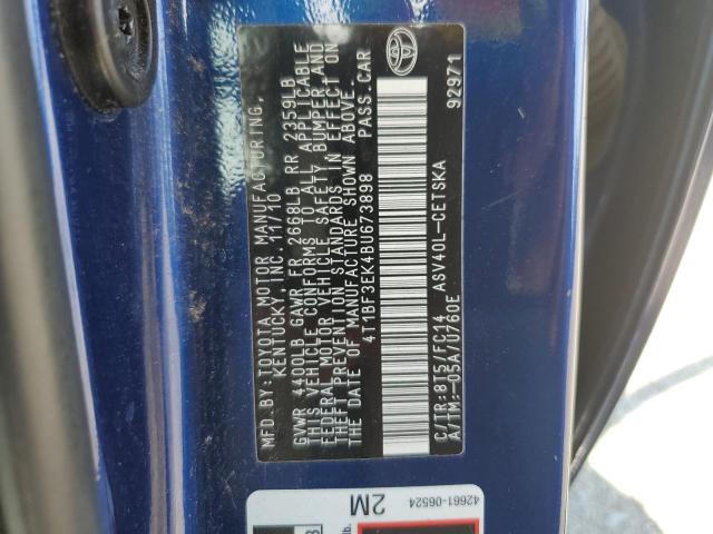 Photo 10 from auction – 2011 TOYOTA CAMRY BASE with VIN 4T1BF3EK4BU673898