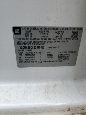 Photo 10 from auction – 2014 CHEVROLET SILVERADO with VIN 3GCUKSECXEG470436