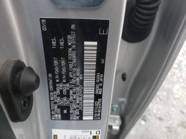 Photo 10 from auction – 2018 TOYOTA 4RUNNER SR with VIN JTEZU5JR8J5191527