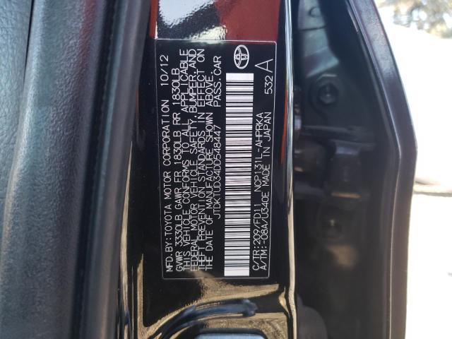 Photo 10 from auction – 2013 TOYOTA YARIS with VIN JTDKTUD34DD548447