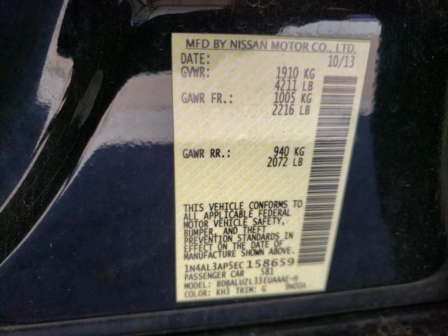 Photo 10 from auction – 2014 NISSAN ALTIMA 2.5 with VIN 1N4AL3AP5EC158659