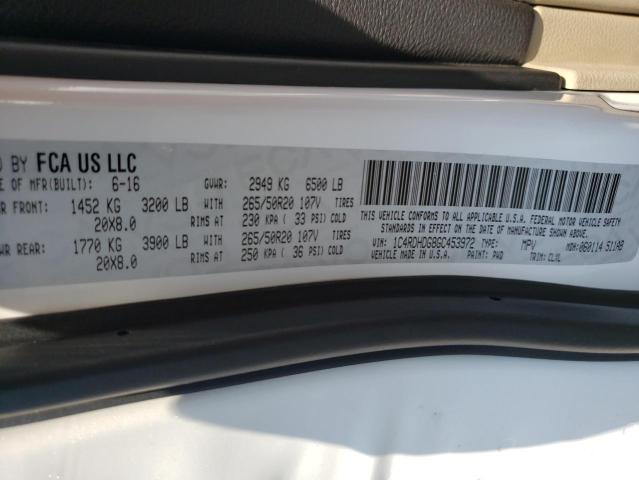Photo 10 from auction – 2016 DODGE DURANGO LI with VIN 1C4RDHDG8GC453972