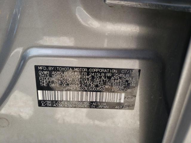 Photo 10 from auction – 2014 LEXUS IS 250 with VIN JTHCF1D23E5003562