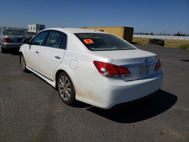 Photo 3 from auction – 2011 TOYOTA AVALON BAS with VIN 4T1BK3DB9BU410531