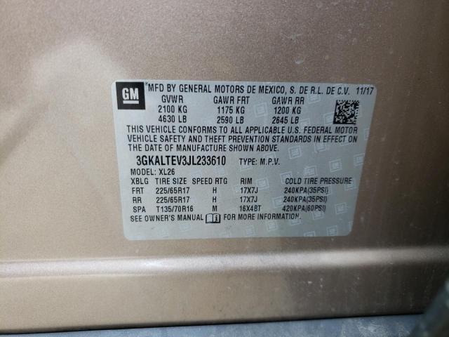 Photo 10 from auction – 2018 GMC TERRAIN SL with VIN 3GKALTEV3JL233610