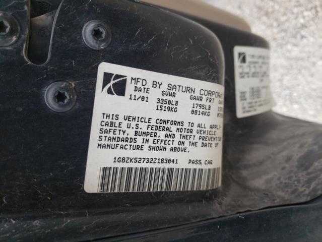 Photo 10 from auction – 2002 SATURN SL2 with VIN 1G8ZK52732Z183041