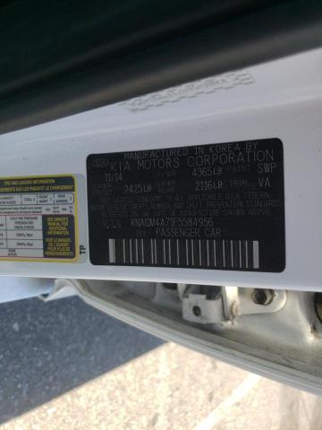 Photo 10 from auction – 2015 KIA OPTIMA LX with VIN KNAGM4A71F5584956