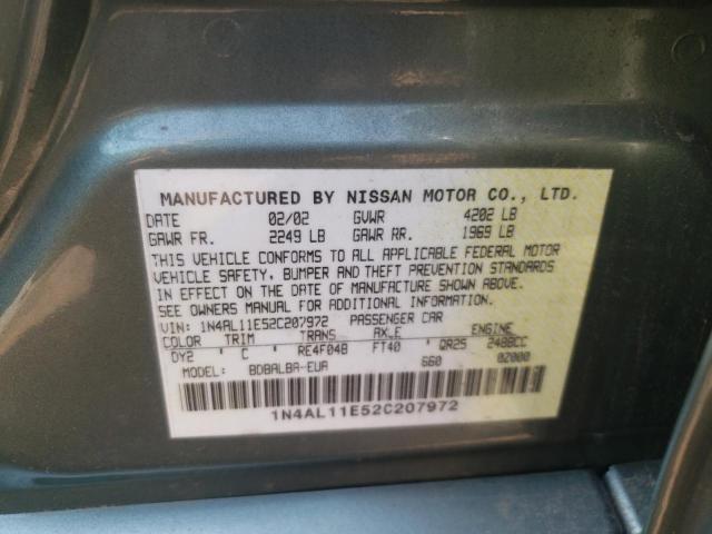 Foto 10 de la subasta – 2002 NISSAN ALTIMA BAS con VIN 1N4AL11E52C207972