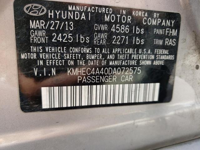 Photo 10 from auction – 2013 HYUNDAI SONATA HYB with VIN KMHEC4A40DA072575