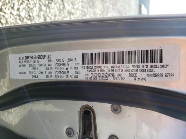 Photo 10 from auction – 2012 DODGE RAM 3500 S with VIN 3C63D3GL3CG294746
