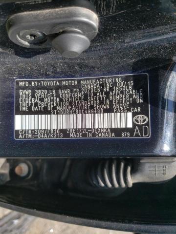 Photo 10 from auction – 2016 TOYOTA COROLLA L with VIN 2T1BURHE8GC489488